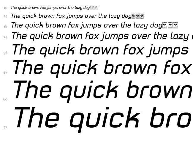 Typo Style font waterfall
